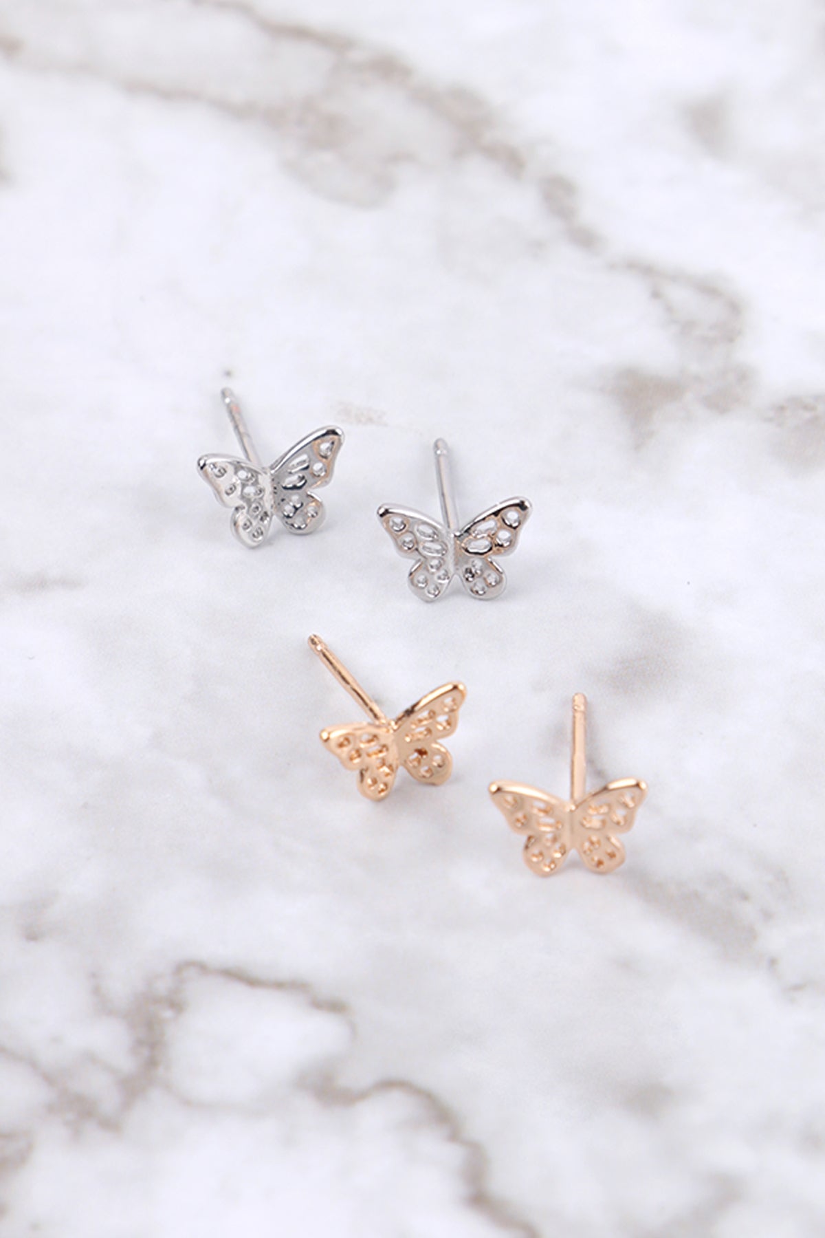 Butterfly Cutout Stud Earrings