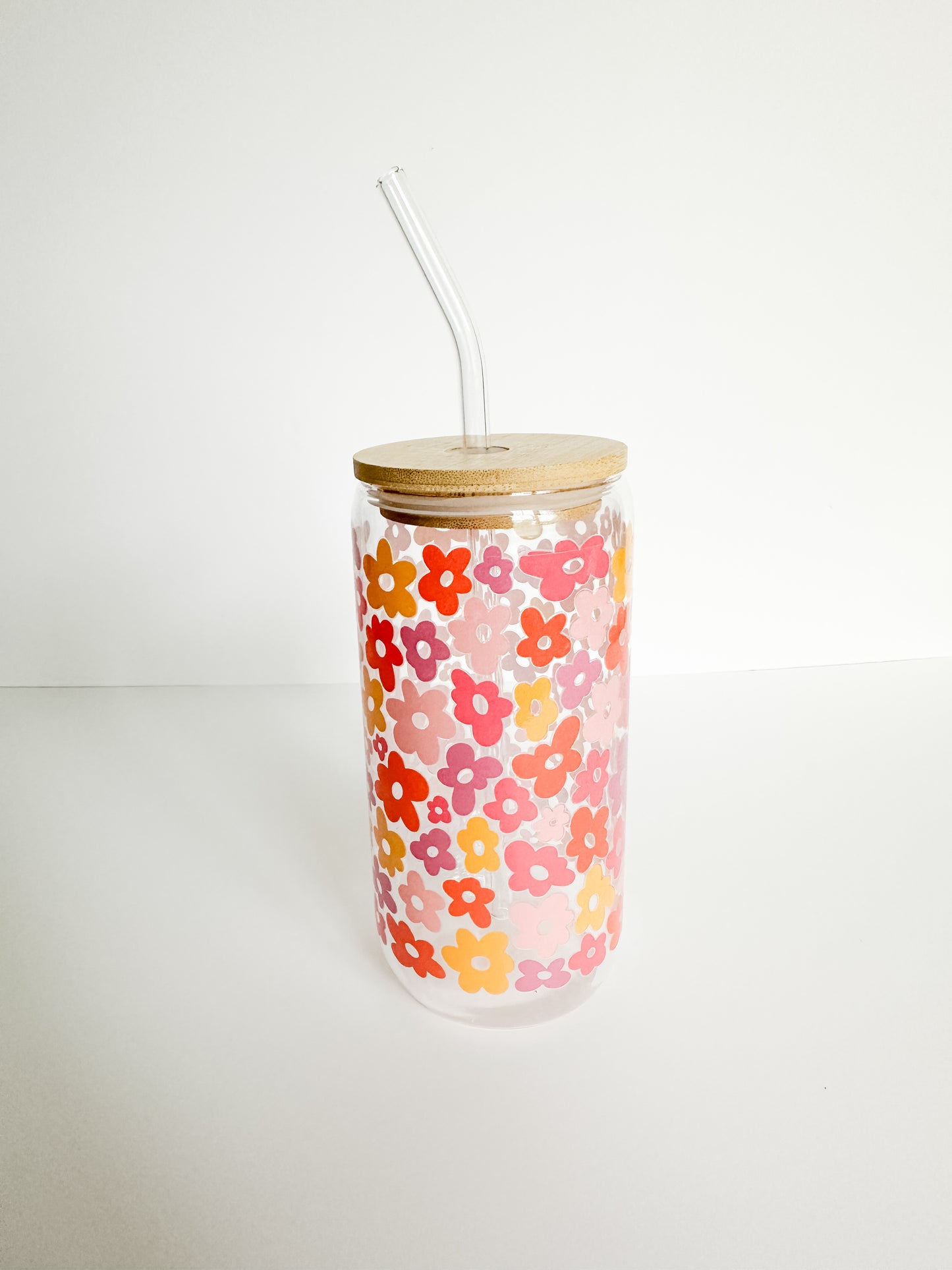 Flower Power Glass Cup