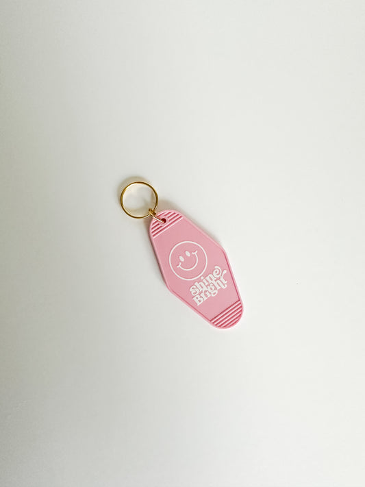 Shine Bright Motel Keychain