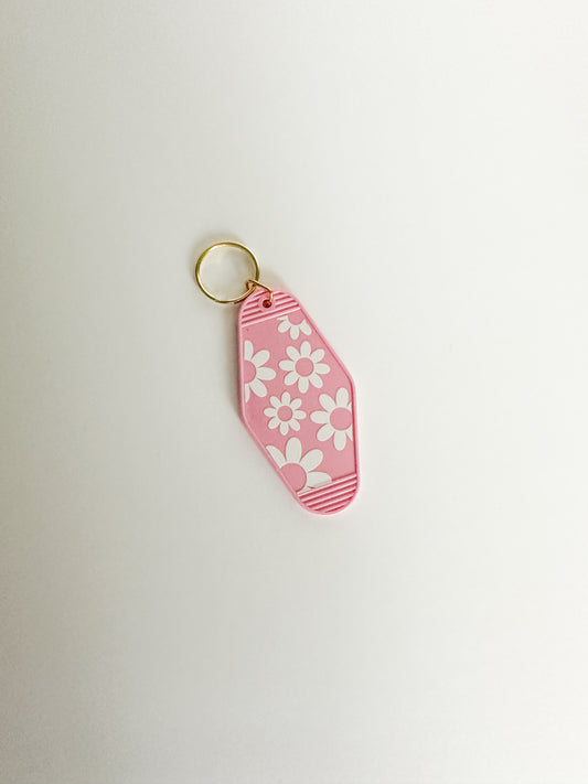 Flower Power Motel Keychain