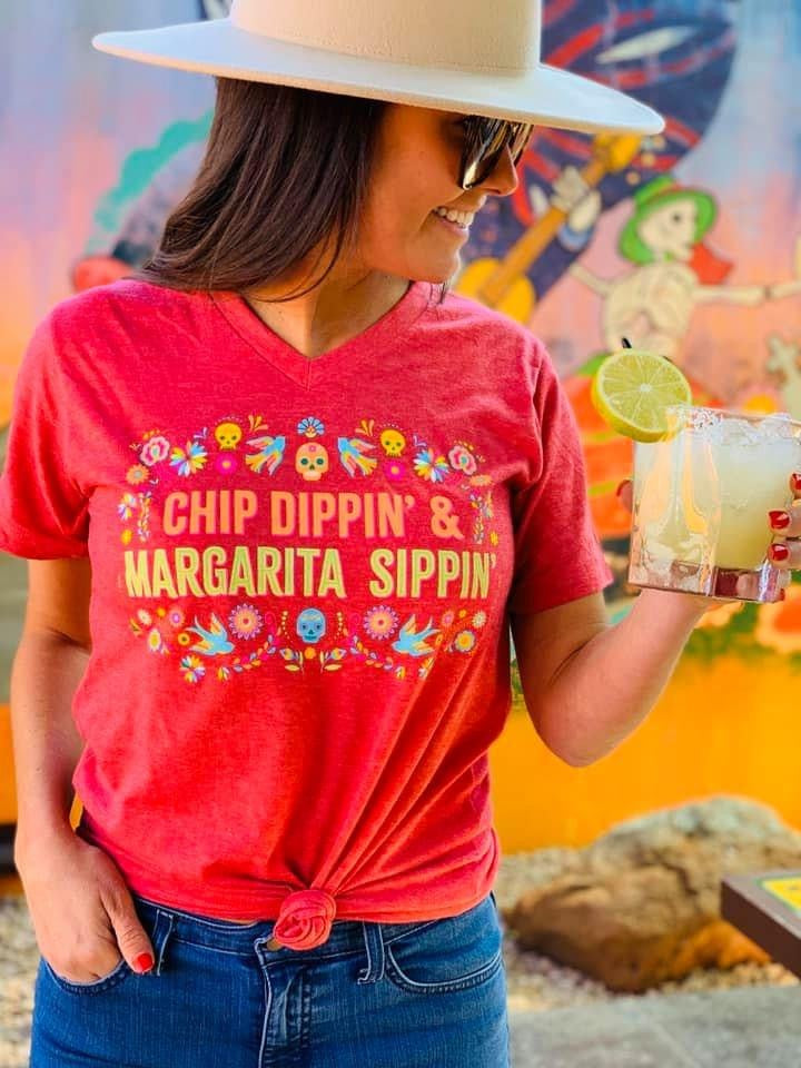 Chip Dippin' Margarita Sippin' Graphic Tee